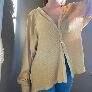Urban Outfitters Yellow Cardigan/Shirt